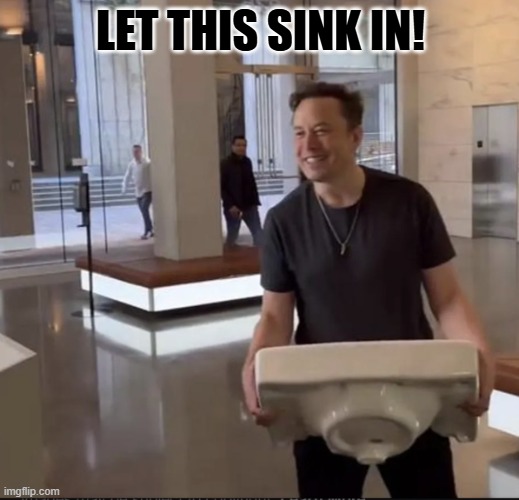 Let it sink — Elon Musk